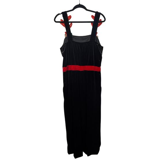 No Boundaries Reindeer Jumpsuit Overalls XL 15-17 Velvet Christmas Outfit - Picture 5 of 8